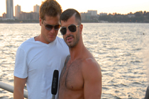 Adam and Parker Behind the Scenes of “Heat Wave” Today