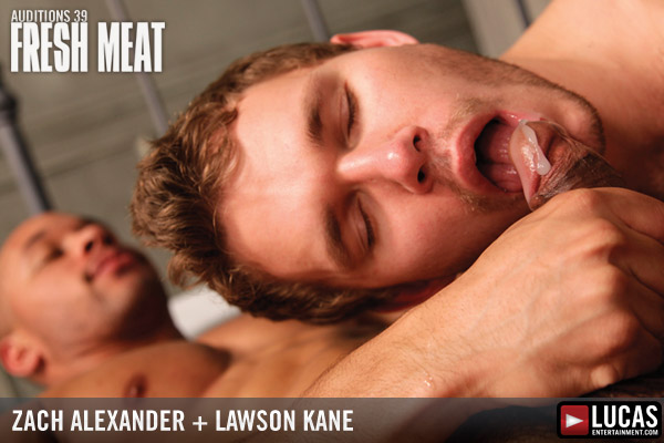 First-timer Lawson Kane plows hairy sex pup Zach Alexander!