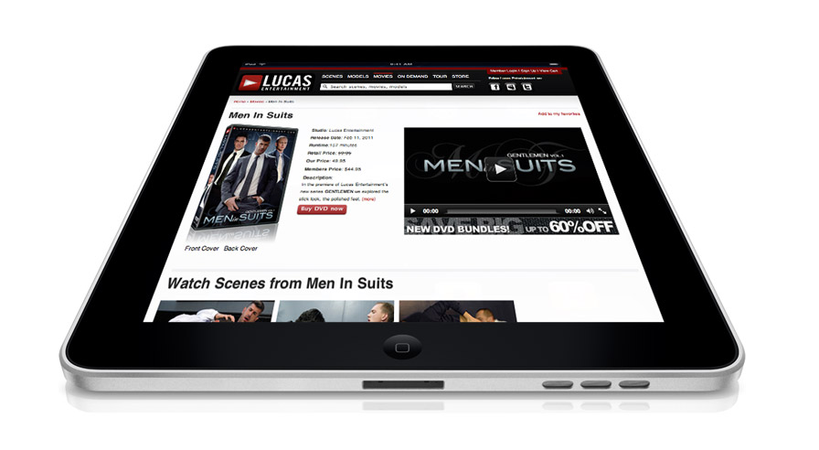 LUCASENTERTAINMENT.COM ON iPADS!